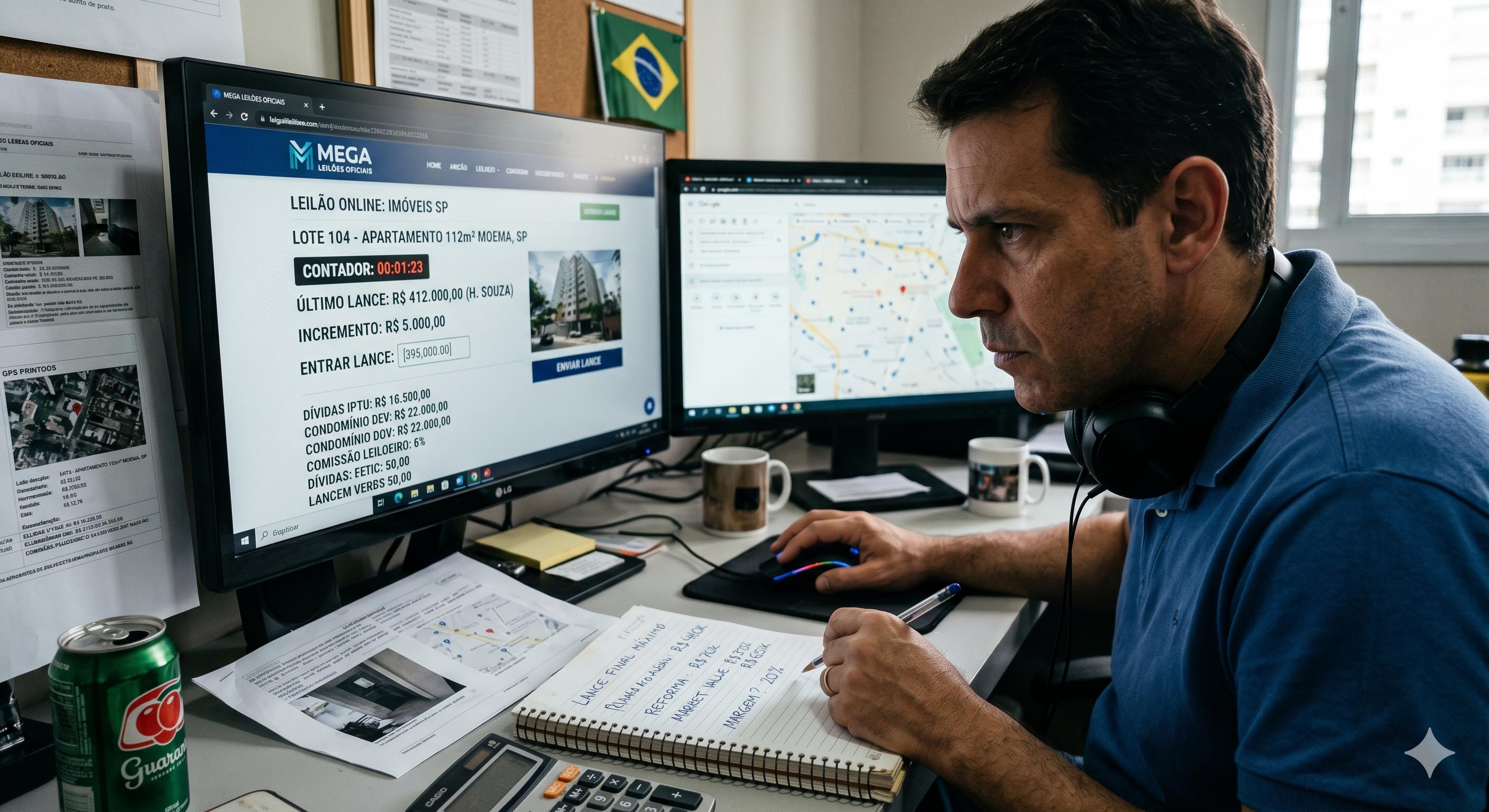 A Ilusão do Lucro Fácil: Uma Análise Técnica e Cética sobre Investimentos em Leilões